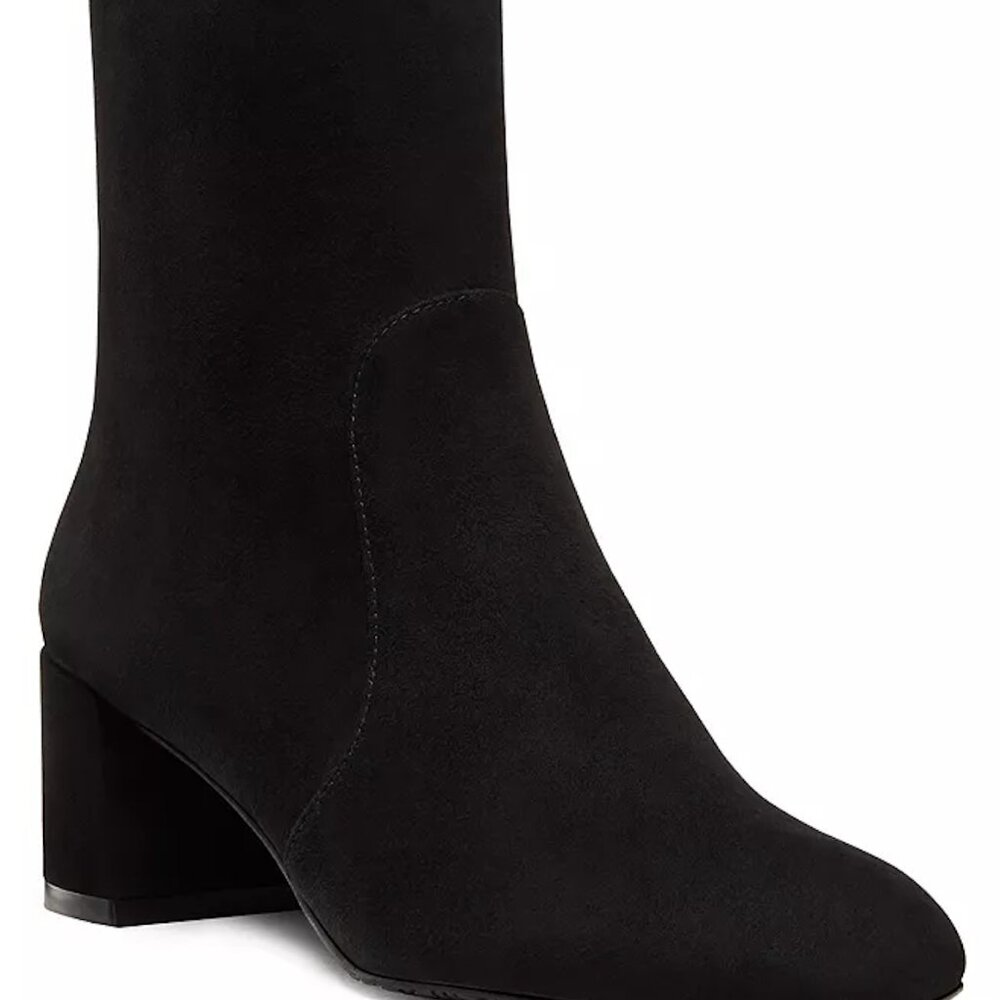 Stuart Weitzman black suede ankle boots - great condition, size 8.5